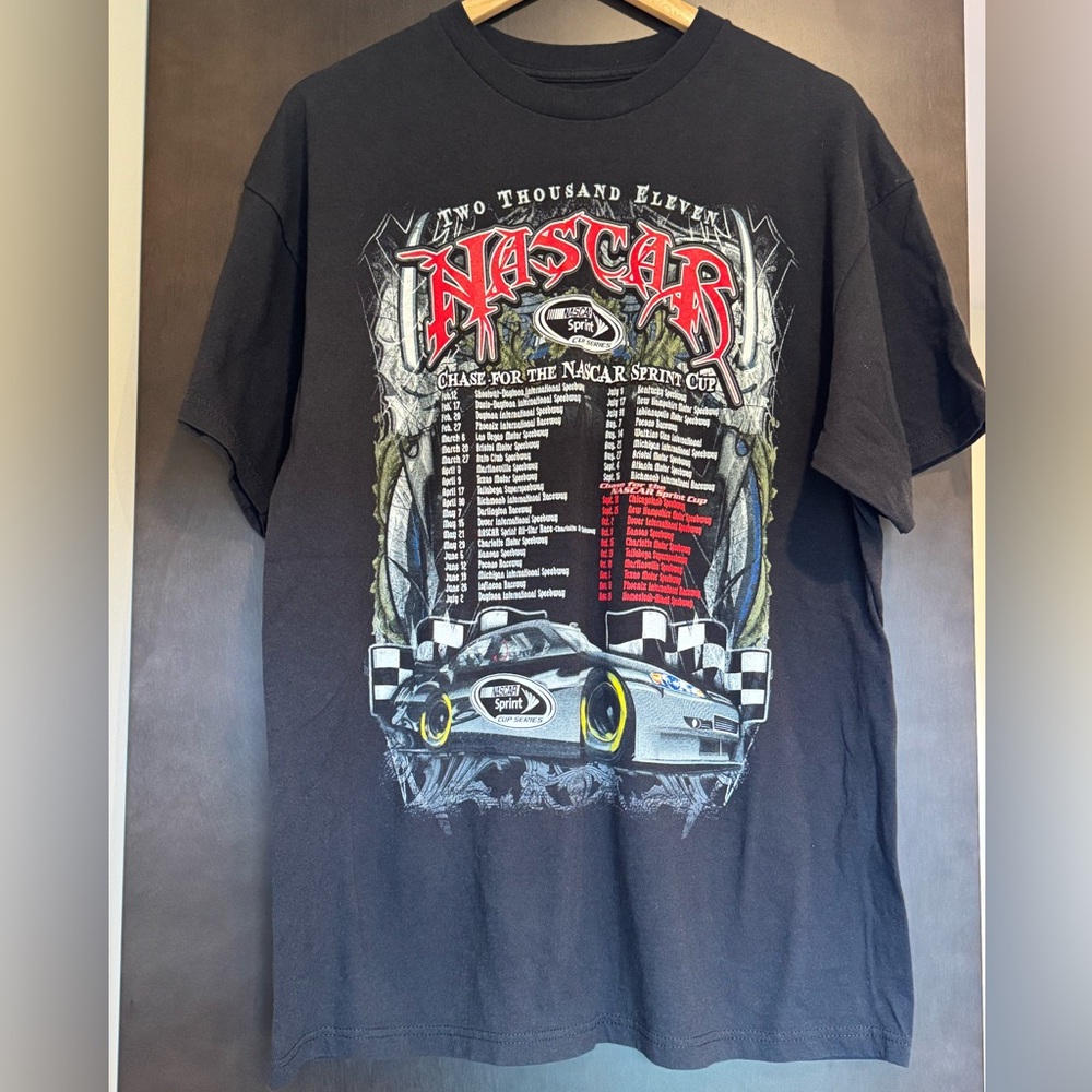 NWOT VINTAGE NASCAR Black and Red Graphic Tee